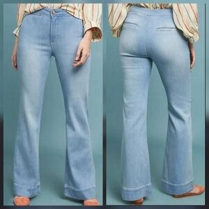 Pilcro and the Letterpress Anthropologie High Rise Bootcut 29 Light Wash